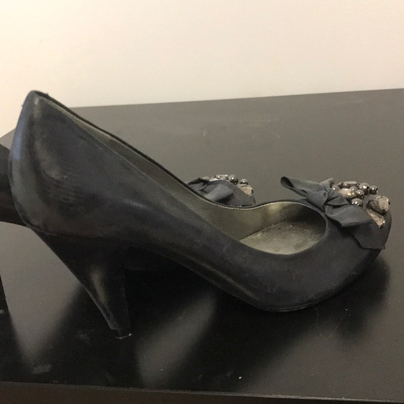 Guess crystal Bow black leather heel - Picture 5 of 8